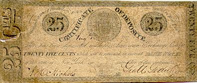 American Exchange Company 25 cents